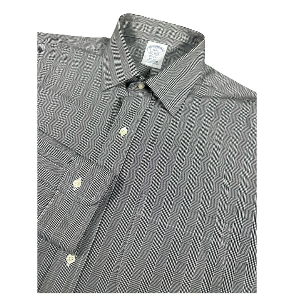 Brooks Brothers Regent Mens 16-35 Button Down Shirt Check
